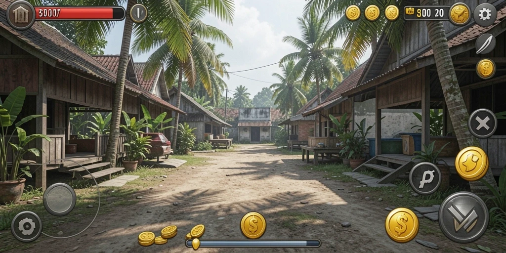 Momen seru dalam aksi selama permainan.